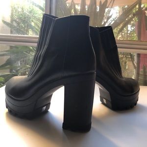 BEBO Platform Moto Ankle Boots, Sz. 10